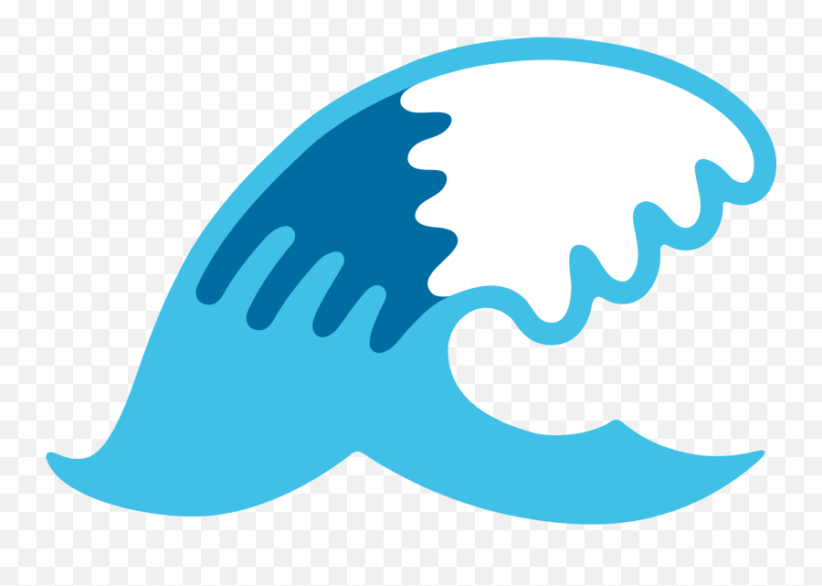 Wave Clipart Emoji - Wave Emoji Android Png Download Wave Emoji Transparent Background,Android Emoji
