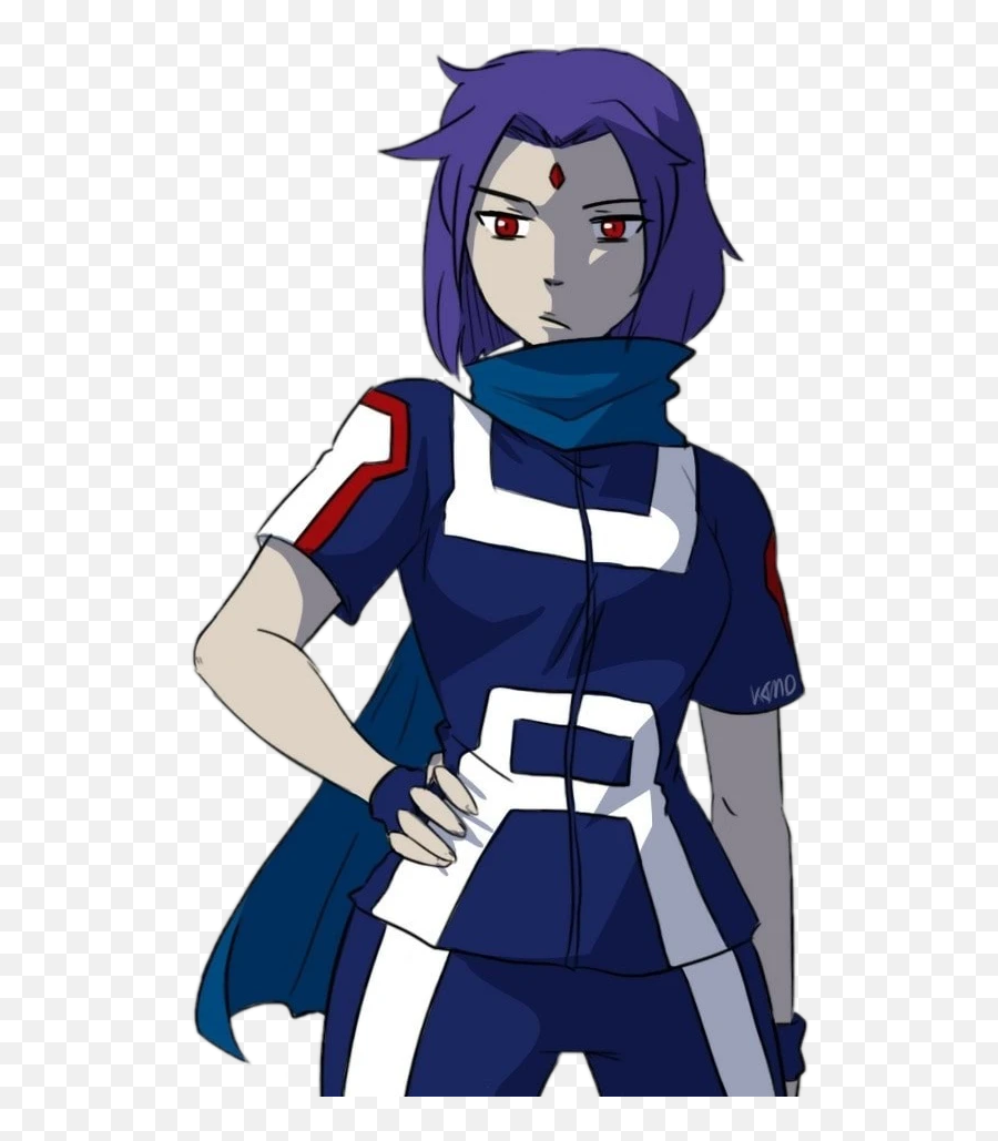 If Raven From Teen Titans Were In Mha - Teen Titans Raven Guy Mha Emoji,Raven Teen Titans Emotions