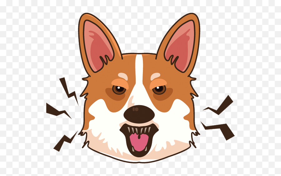 Download Corgi Emoji U0026 Stickers By Ashwani Singla Svg - Gambar Emoticon Anjing,Where To Find Emoji Stickers