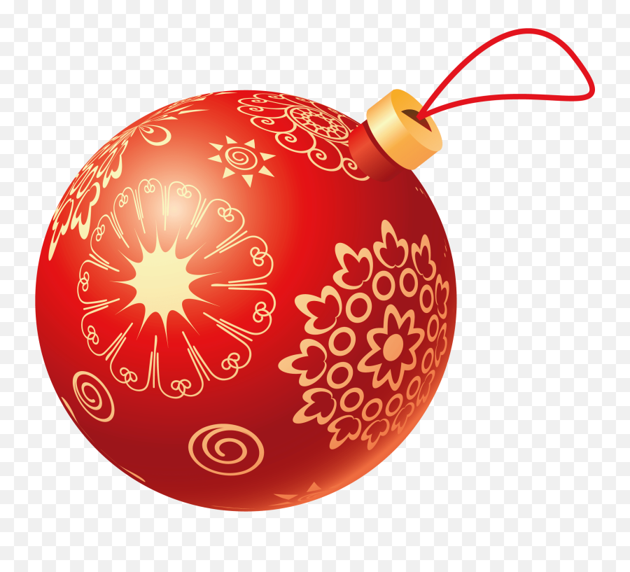 Christmas Red Ball Transparent Png - Stickpng Christmas Ball Png Emoji,Emoji For Balls