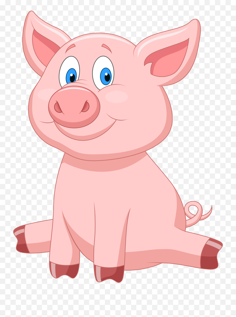 Police Clipart Pig Police Pig - Cartoon Pig Sitting Emoji,Pig Emoji Wallpaper