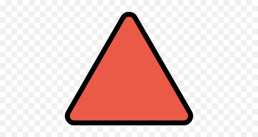 Red Triangle Pointed Up Emoji - 3 Kinds Of Hazard,Triangle Emoji