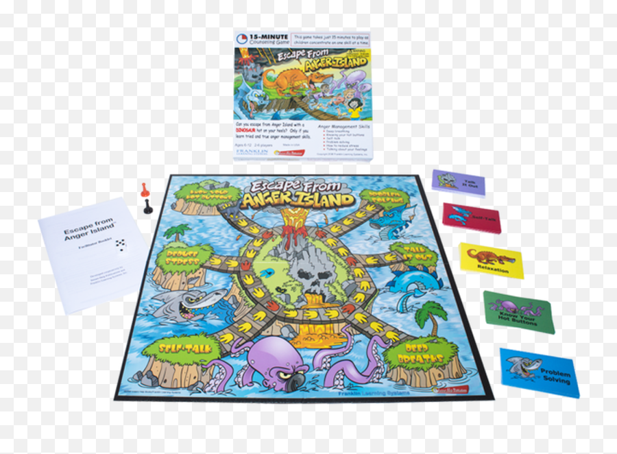 Escape From Anger Island - Escape From Anger Island Board Game Emoji,Relax 'emotion Flashcards