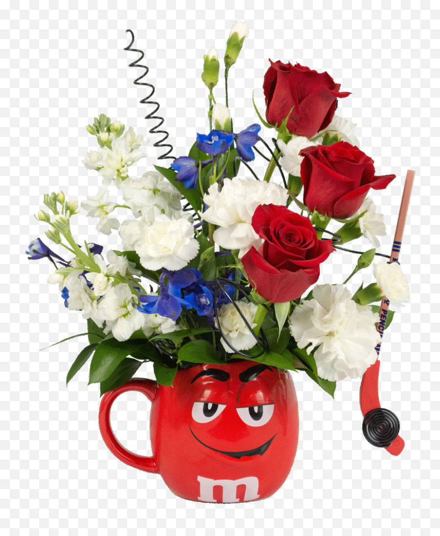 Rock Our Red Flower Mug - Floral Emoji,How To Make Flower Emoticon On Facebook