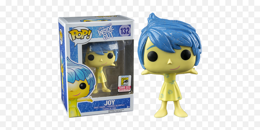 Download Disney Inside Out Joy Translucent Hair Sdcc - Pop Inside Out Limited Edition Emoji,Glitter Emoticon