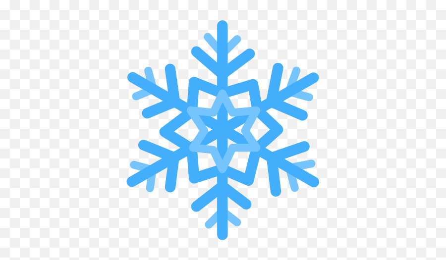 Snowflake Free Icon Of Christmas New Year - Snowflake Icon Emoji,Snowflake Outline Emoticon