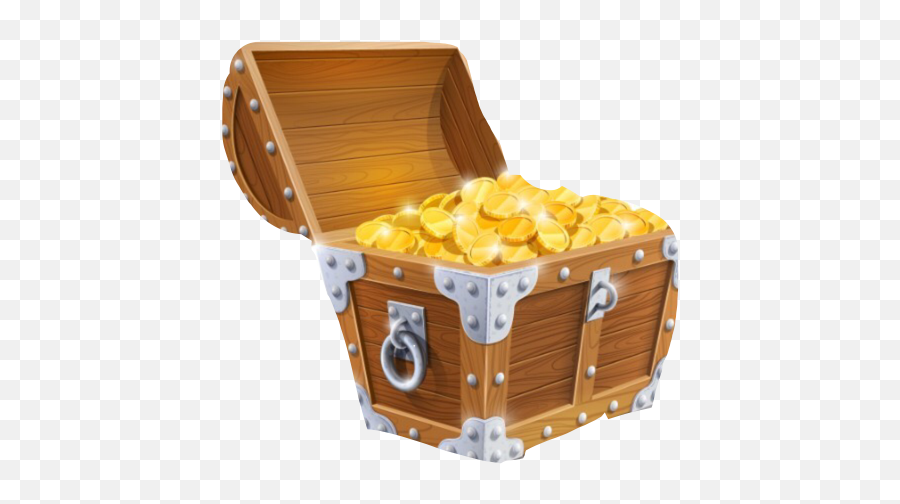 Treasure Chest Sticker - Cartoon Transparent Background Treasure Chest Emoji,You Are Such A Treasure To Emoji