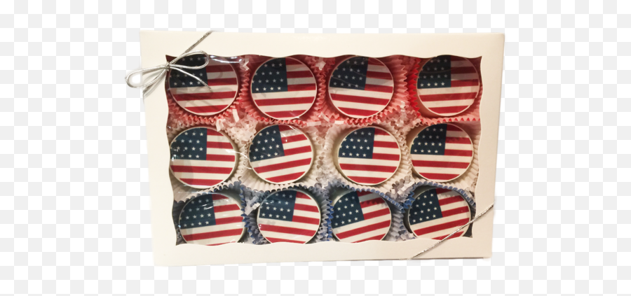 American Flag Chocolate Covered Oreo Gift Box - American Emoji,U.s. Flag Emoji