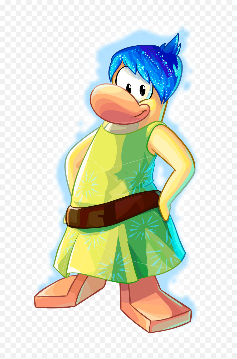 Joy No Beard - Cluh Penguin Inside Out Emoji,Inside Out Emoji