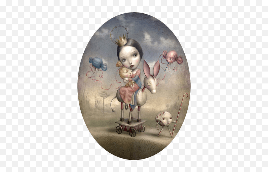 Surrealist Fairy Tale Illustrations By Nicoletta Ceccoli - Pop Surrealism Mark Ryden Art Emoji,Surreal Red Dress Emotions