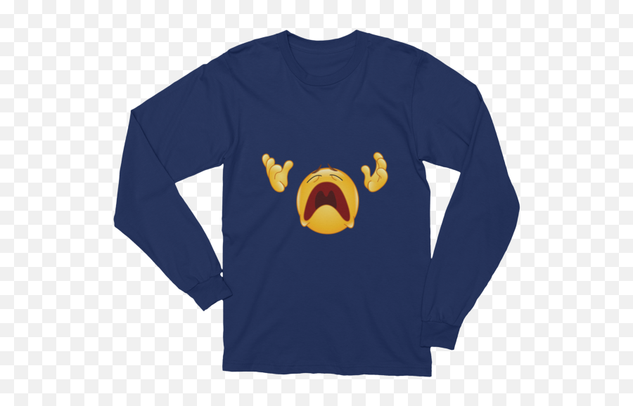 Unisex Why God Why Emoji Long Sleeve T - Shirt What God Why Emoji,God Emoji Transparent