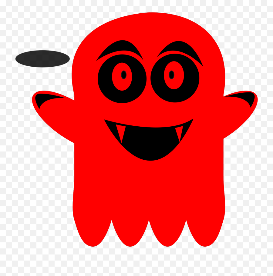 Red Ghost Svg Vector Red Ghost Clip Art - Svg Clipart Red Ghost Png Emoji,Halloween Ghost Emoticon