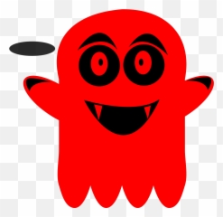 Red Ghost Svg Vector Red Ghost Clip Art - Svg Clipart Red Ghost Png Emoji,Halloween Ghost Emoticon