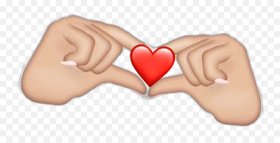 The Most Edited Fingers Picsart - Girly Emoji,Heart Hands Emoticon