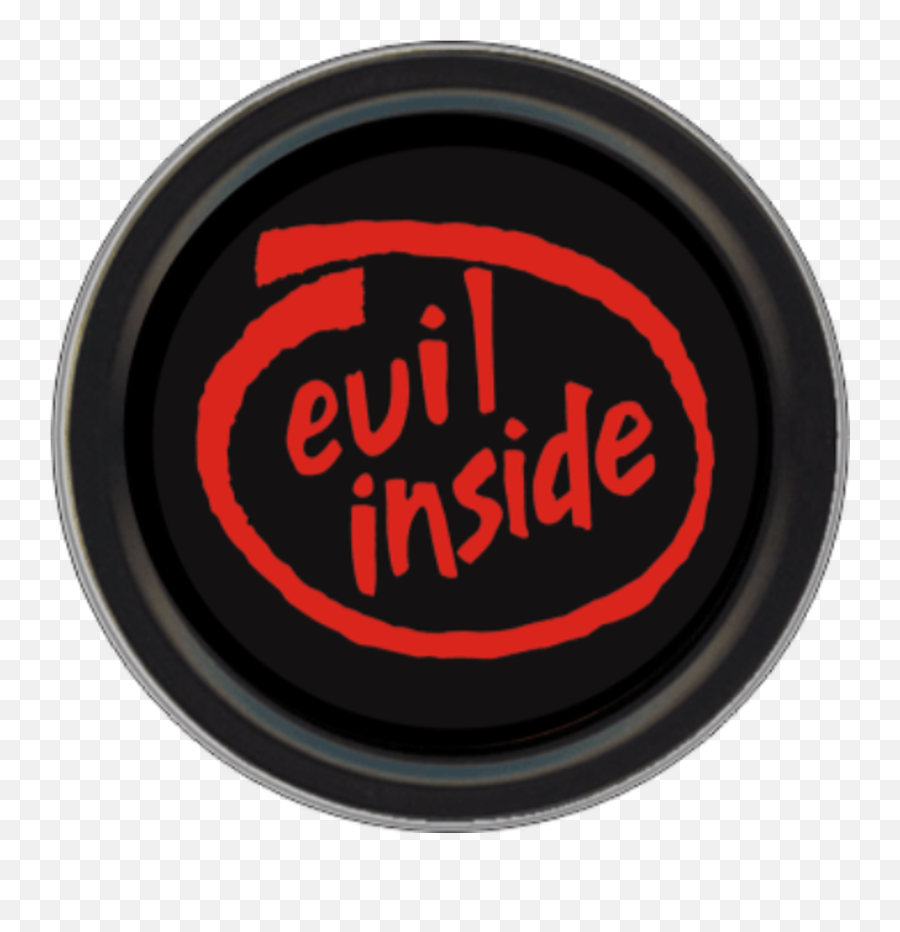 Stash Tins - Evil Inside Sticker 35 Round Storage Container Intel Inside Emoji,Sexy Devil Emoticon