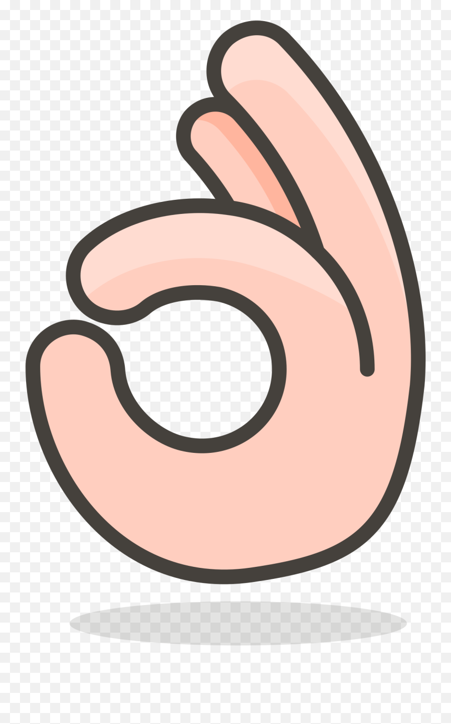 Ok Hand Emoji Clipart Free Download Transparent Png - Big,Ok Emojis