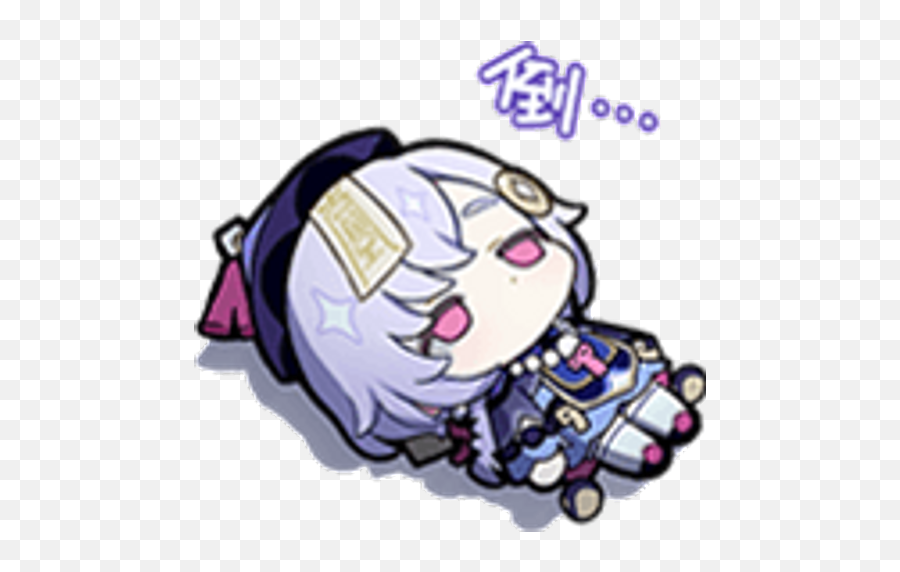 Sticker Maker - Paimonu0026039s Artwork Genshin Impact Qiqi Sticker Emoji,Kanna Emoticon