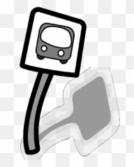 Park Sign School Stop Cartoon Signs Bus Funny - Bus Emoji,Funny Emojis Stop