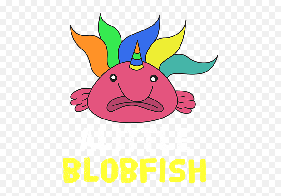 Funny Blobfish Perfect For Fish Lovers Little Blobfish Throw Emoji,Kawaii Emoticon Humor