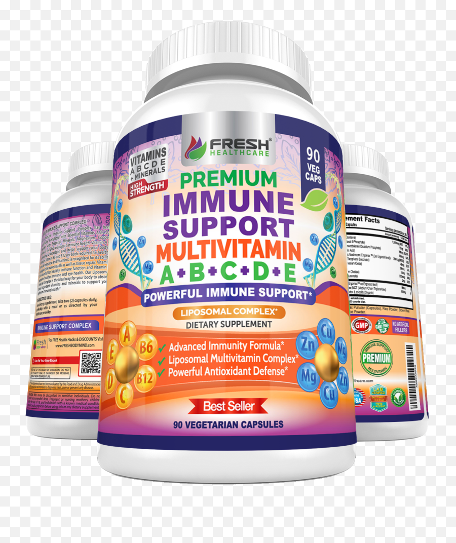 Immune Support Multivitamin For Men And Women With Vitamins A B C D E B6 B12 - Zinc Magnesium And Copper With Liposomal Complex For Enhanced Emoji,Red Hat White Hat Emotion Fact