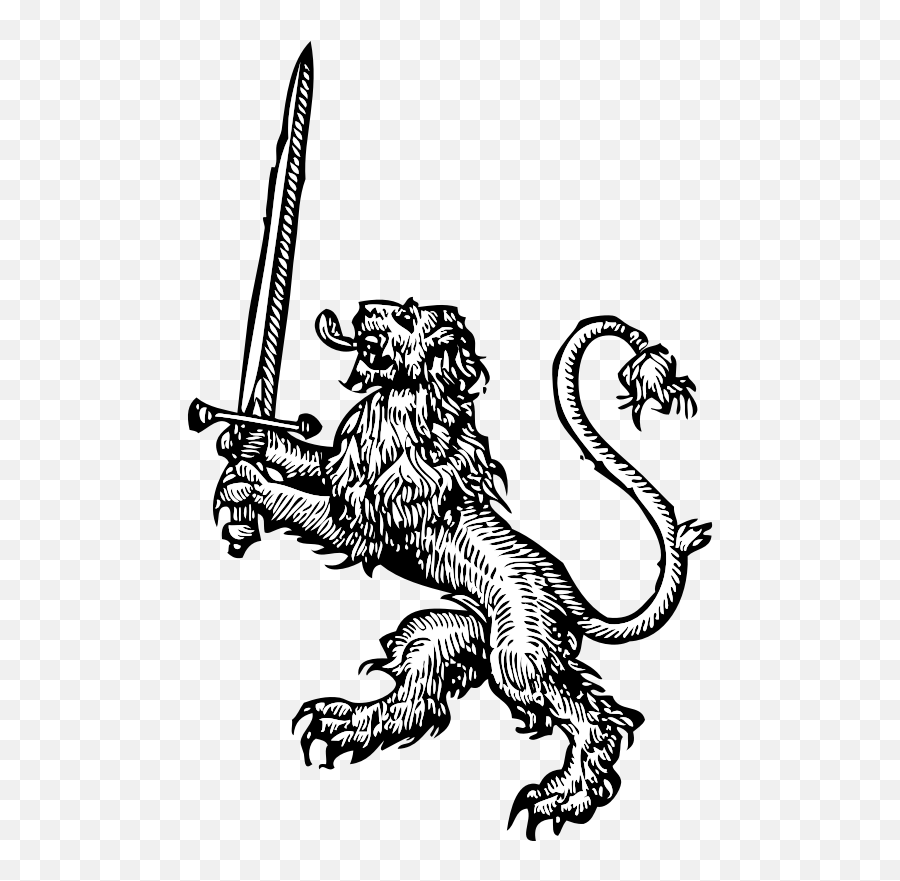 Lions Clipart Medieval Lions Medieval Transparent Free For - Lion Clip Art Emoji,Microscope Rat Emoji