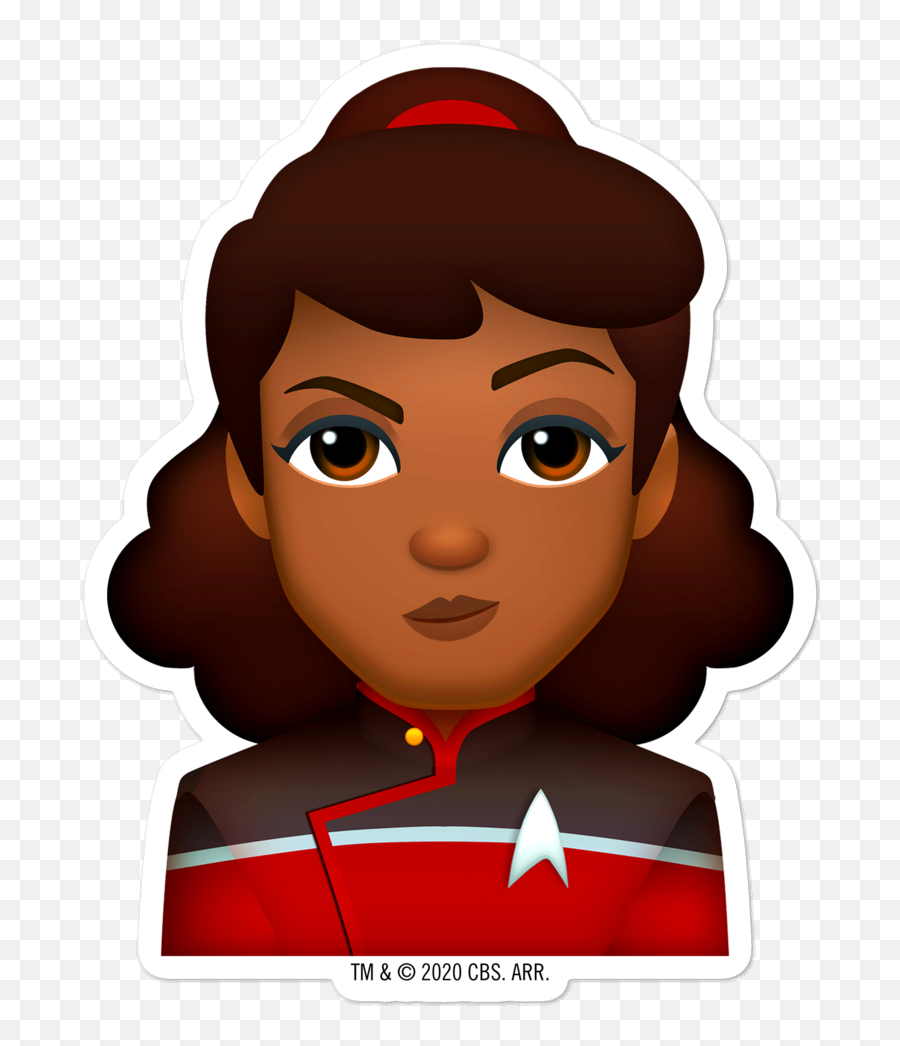 The Trek Collective Cute Star Trek Character Emoji Stickers - Star Trek Lower Decks Tendi Art,Emoji