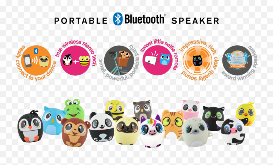 My Audio Pet Mini Bluetooth Animal Wireless Speaker With True Wireless Stereo Technology U2013 Pair With Another Tws Pet For Powerful Rich Room - Filling My Audio Pet Bluetooth Speaker Emoji,Puppy Emoticon