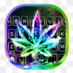 Luminous Smoke Weed Keyboard Theme 1 - Luminous Smoke Weed Emoji,Weed Emoji Copy And Paste