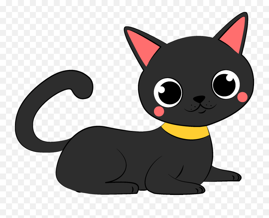Black Cat Clipart Free Download Transparent Png Creazilla Emoji,Black Cat Face Emoji