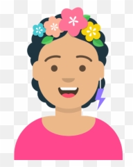 Avachai - Create Your Avatar Emoji,Curly Hair Girl Emoji
