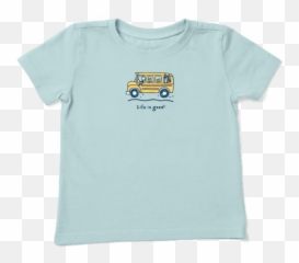 School Bus Vintage Crusher Tee - Short Sleeve Emoji,Short Bus Emoji