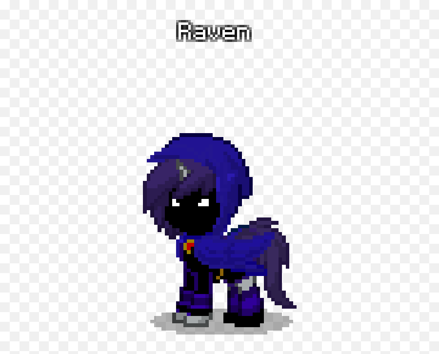 Cloak Clothes Hood Pony Pony Town - Make A Hood In Pony Town Emoji,Raven Teen Titans Emotions