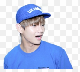 Taehyung V Bangtan Bts Blue Hat Cap - Kim Taehyung With Cap Emoji,Blue Hat Emoji