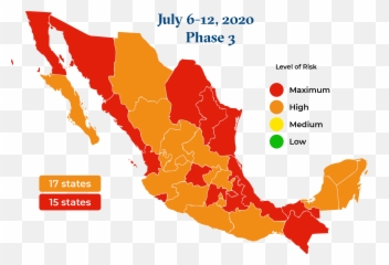 Mexicou0027s Covid - 19 Traffic Light Monitoring System News For Mexico Traffic Light Covid Map Emoji,New Mexico Emoji