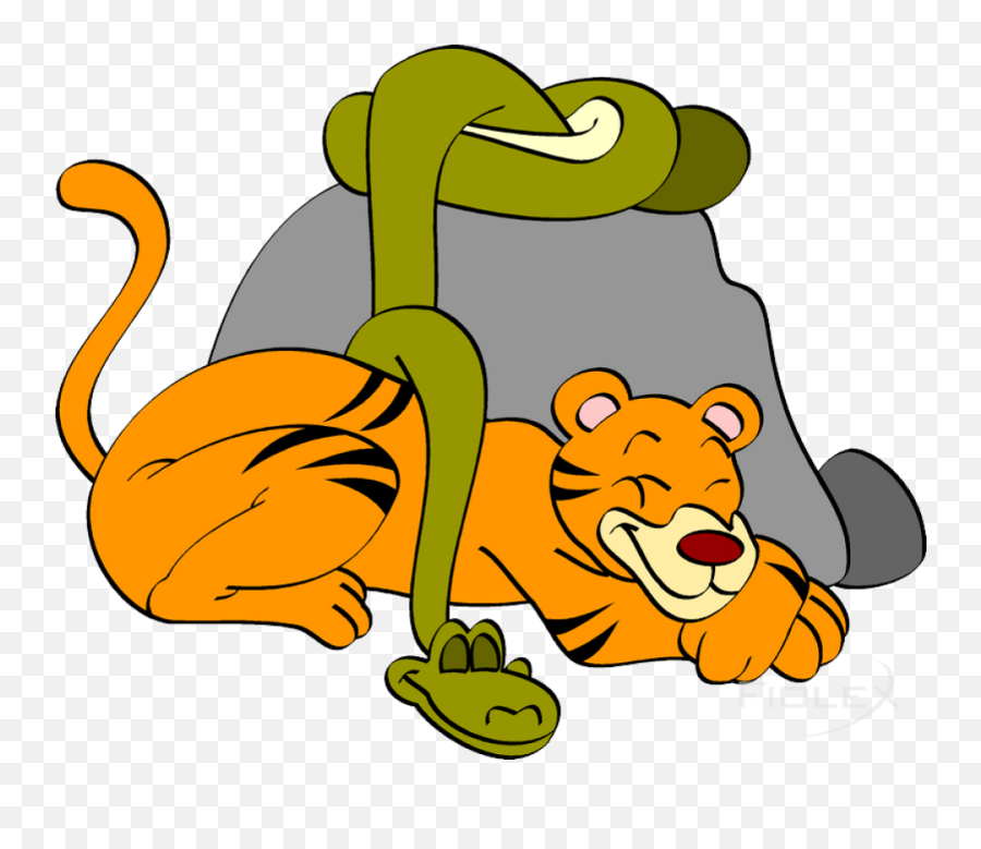 Tiger Mit Schlange Clipart - Happy Emoji,Clemson Tiger Emoji