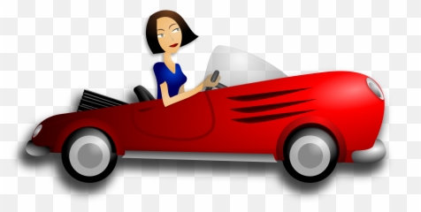 Driving Clipart Lady Driving Lady Transparent Free For - Cartoon Car With Driver Emoji,Cockroach Emoji