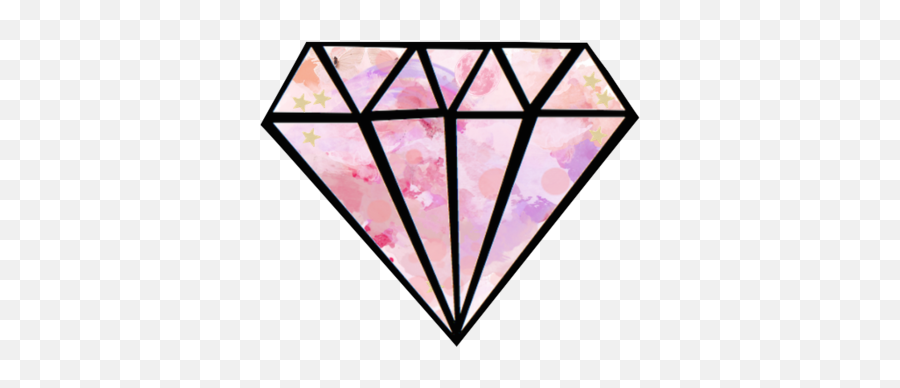 Diamond Tumblr Transparan Desain Stiker Stiker - Cute Diamonds Emoji,Tumblr Selfies Emojis
