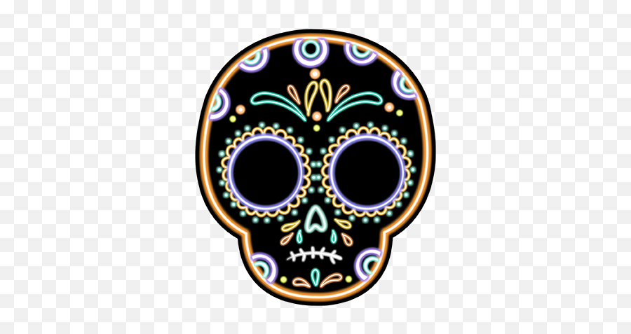 The Day Of The Dead Stickers By Luis Maldonado - Dot Emoji,Day Of The Dead Emojis