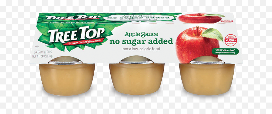 Tree Top No Sugar Added Apple Sauce Cups - Tree Top Tree Top Applesauce Cups Emoji,Sugar & Spice Emoji