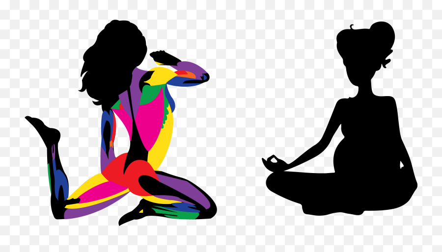 2 Females Posing And Sitting - Stretches Emoji,2 Female S&m Emojis And 1 Male S&m Emoji