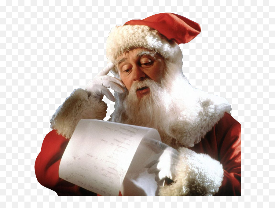 Santa Claus With List Psd Official Psds - Letter For Santa Meme Emoji,Santa Clause Emojis