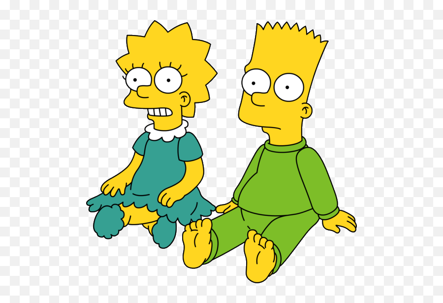 Bert And Lisa Simpson - Lisa E Bart Png Emoji,Lisa Simpson Emojis