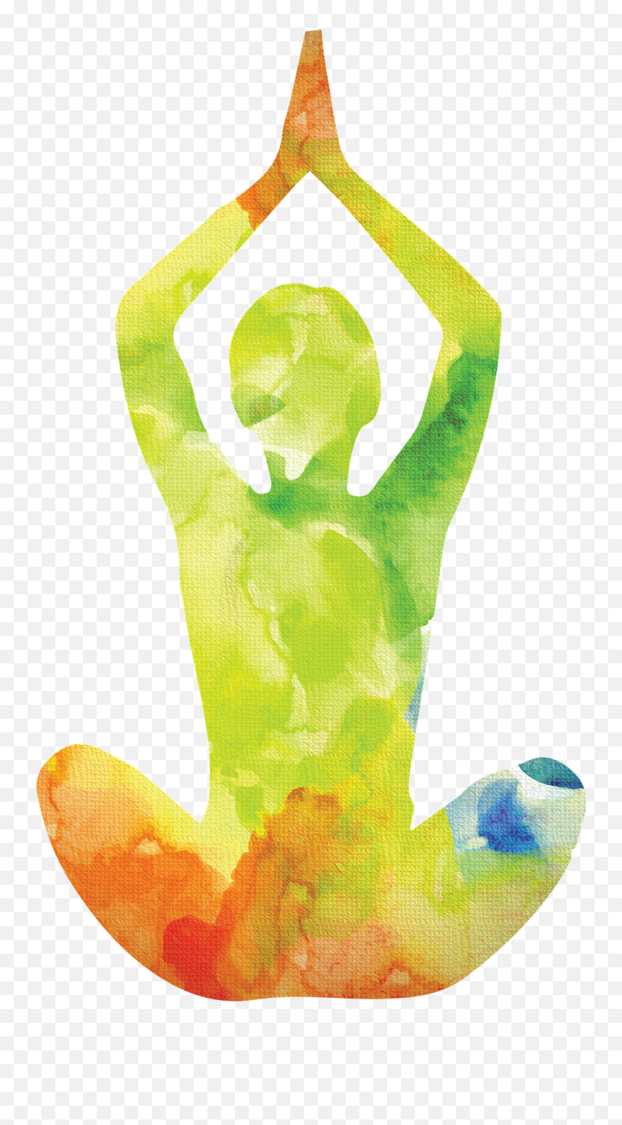 Yoga Symbol Png - Yoga Watercolor Png Emoji,Psychology Symbol Emoji