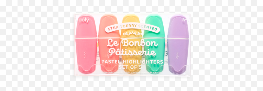 School - Le Bonbon Pâtisserie Scented Pastel Highlighter Oly Emoji,Fashion Angels Emoji Smelly Jelli Highlighter