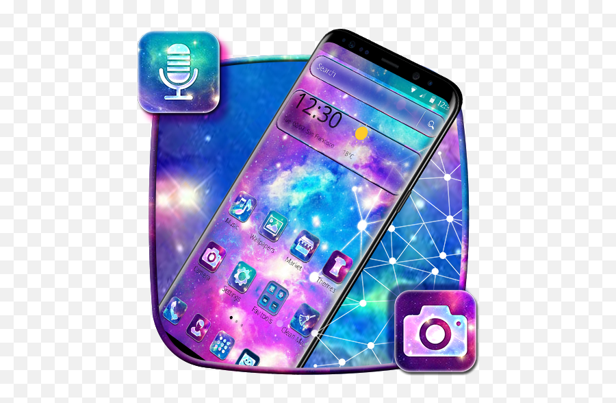 Colorful Nebula Galaxy Theme 113 Apk Download - Comcolor Mobile Phone Case Emoji,How Do I Change Emoji Skin Color On Galaxy S8