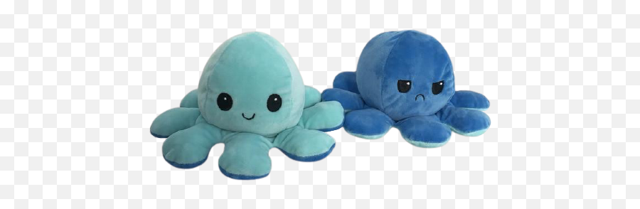 Peluche Mon Petit Poulpe - Poulpi Bleu Emoji,Octopus Emotions