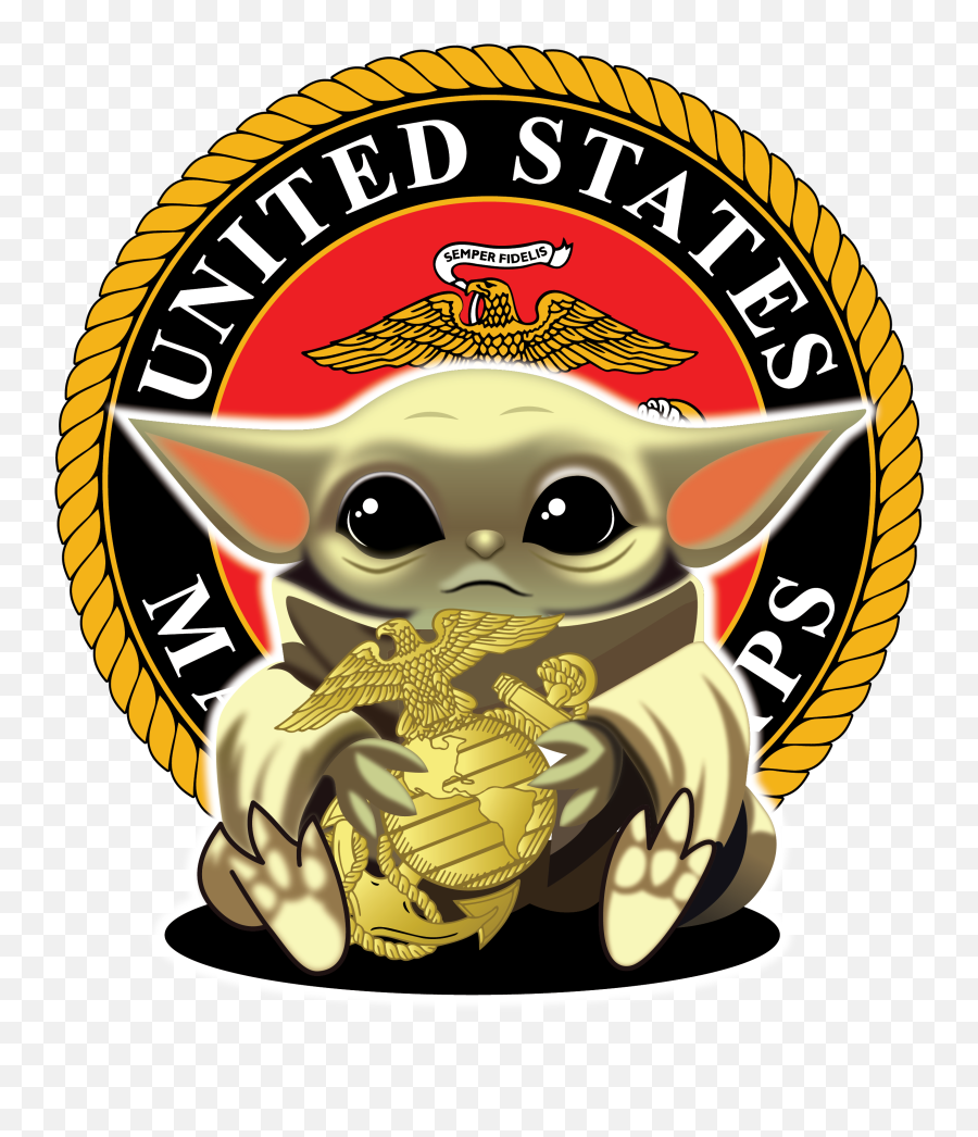 Baby Yoda Marine Corp Army Navy Air Force United States Emoji,Emotion Quotes Yoda