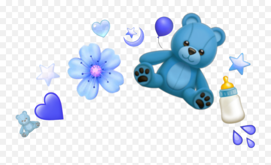 Bear Teddybear Crown Halo Sticker - Dot Emoji,Im Baby Emoji
