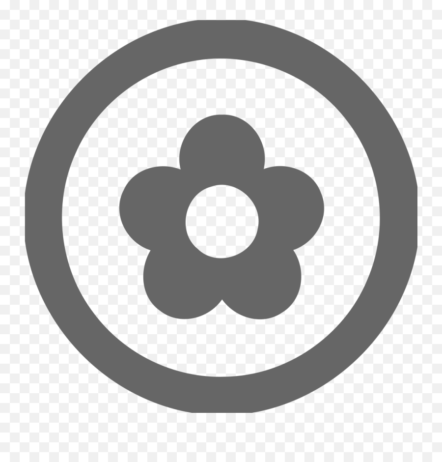 Flower Circle Empty Free Icon Download - Dot Emoji,Flower Emoticon Tumblr