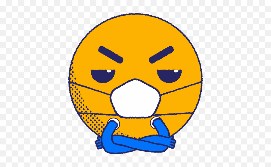 Angry Emoji With Face Mask Flat - Angry Emoji With Mask,Angry Emoji
